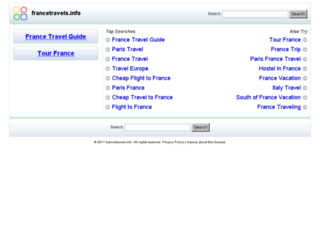 francetravels.info screenshot