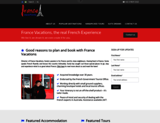 francevacations.com.au screenshot