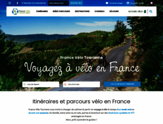 francevelotourisme.com screenshot
