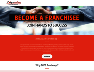 franchise.dipsacademy.com screenshot