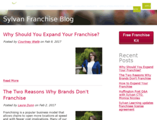 franchiseblog.sylvanlearning.com screenshot