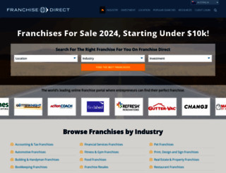 franchisedirect.com.au screenshot