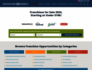 franchisedirect.com screenshot