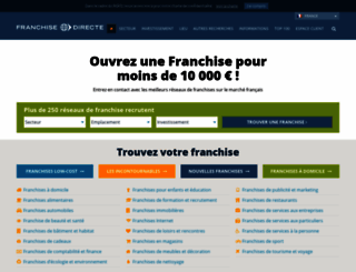 franchisedirecte.fr screenshot