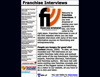 franchiseinterviews.com screenshot