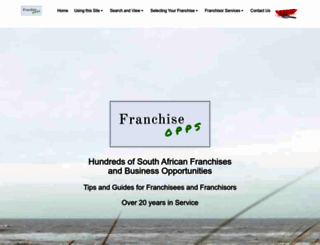 franchiseopps.co.za screenshot