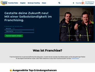 franchiseportal.ch screenshot
