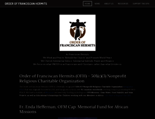 franciscanhermits.weebly.com screenshot