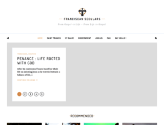 franciscanseculars.com screenshot