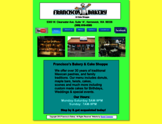 franciscosbakery.com screenshot