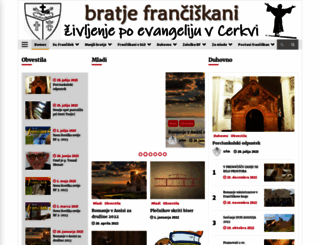 franciskani.si screenshot