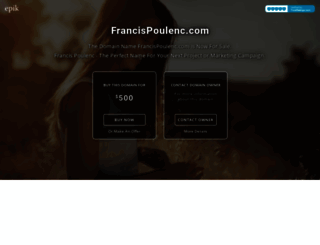 francispoulenc.com screenshot