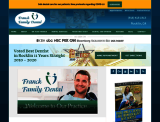 franckfamilydental.com screenshot