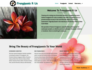 frangipanisrus.com.au screenshot
