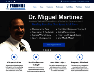 franhillchiropractic.com screenshot