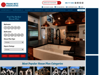 frankbetzhouseplans.com screenshot