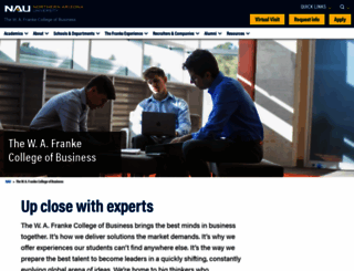 franke.nau.edu screenshot