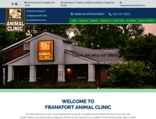 frankfortanimalclinic.com screenshot