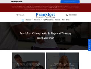 frankfortchiropractic.com screenshot