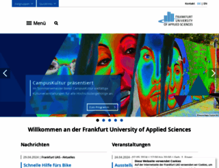 frankfurt-university.de screenshot