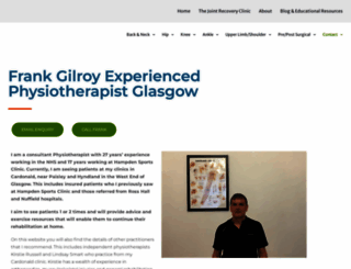 frankgilroyphysiotherapy.co.uk screenshot