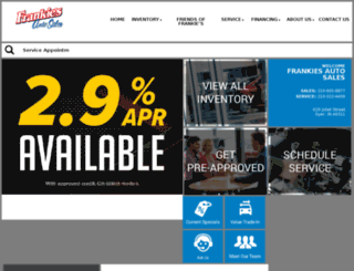 frankiesautosales.com screenshot