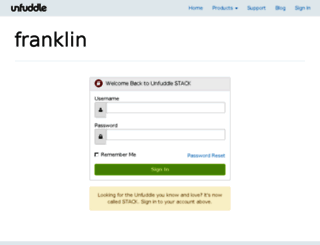 franklin.unfuddle.com screenshot