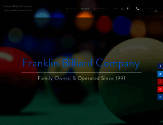 franklinbilliard.com screenshot