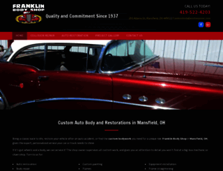 franklinbodyshopmansfield.com screenshot