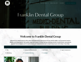 franklindentalgroupsf.com screenshot