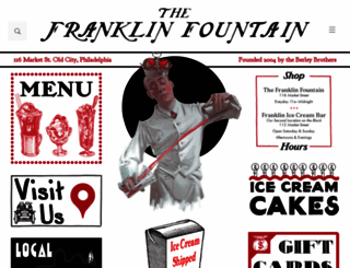 franklinfountain.com screenshot