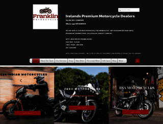 franklinmotorcycles.ie screenshot