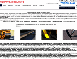 franklinpavingandsealcoating.com screenshot