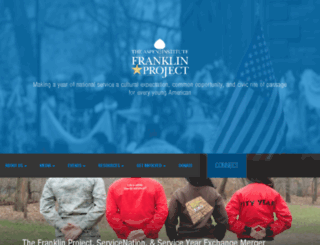 franklinproject.nationbuilder.com screenshot