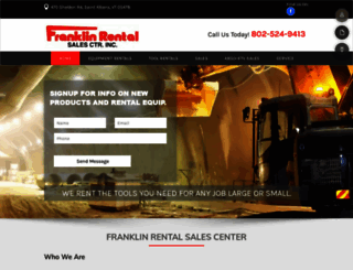 franklinrentalsales.com screenshot