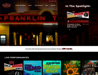franklintheatre.com screenshot