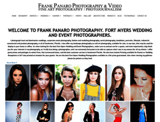 frankpanarophotography.com screenshot
