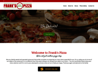 franks-pizza.com screenshot