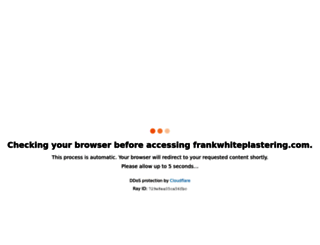 frankwhiteplastering.com screenshot