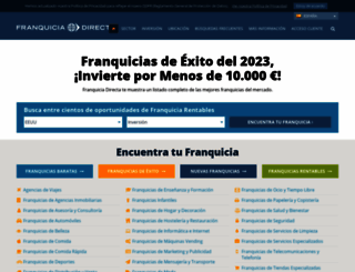 franquiciadirecta.com screenshot