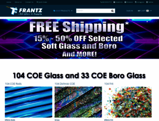 frantzartglass.com screenshot