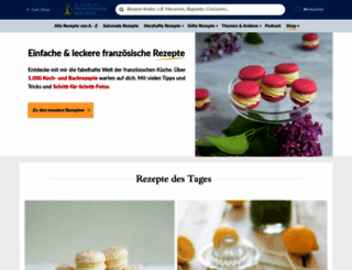 franzoesischkochen.de screenshot