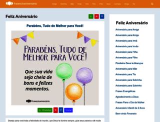 frasedeaniversario.com.br screenshot