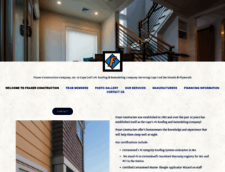 fraserconstructioncapecod.com screenshot