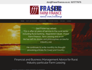 fraserfinance.co.nz screenshot