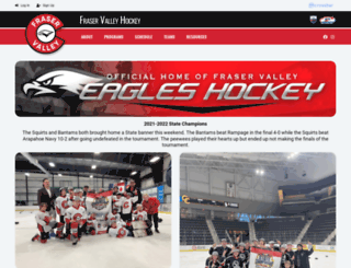 fraservalleyhockey.com screenshot