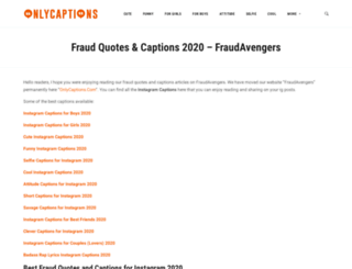 fraudavengers.org screenshot