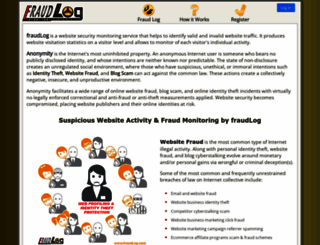 fraudlog.com screenshot