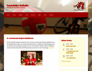 frauenfelder-radballer.ch screenshot