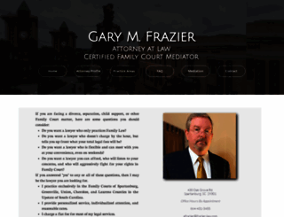 frazier-law.com screenshot
